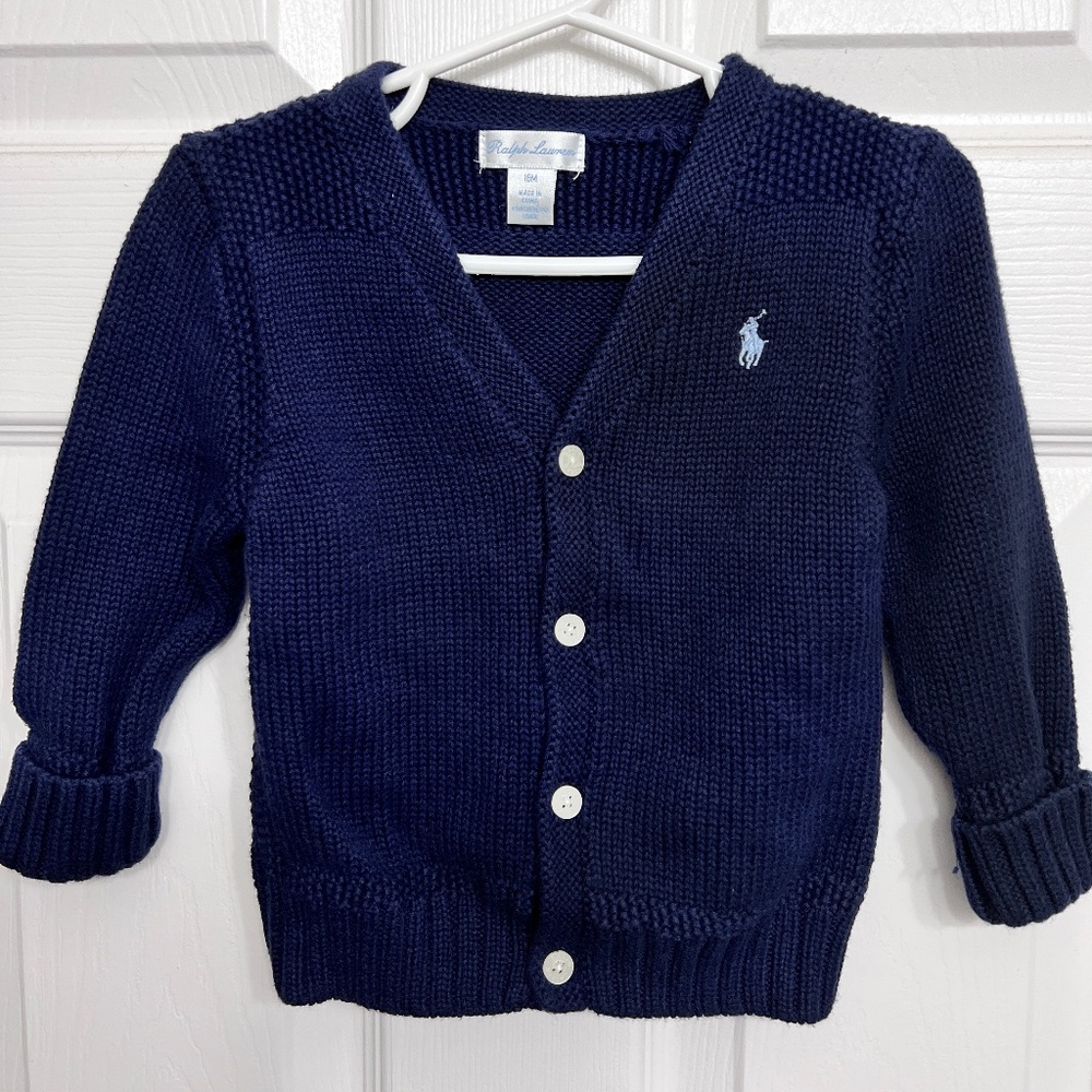 [All for$6-20 ]9-12m Ralph Lauren Knit cardigan